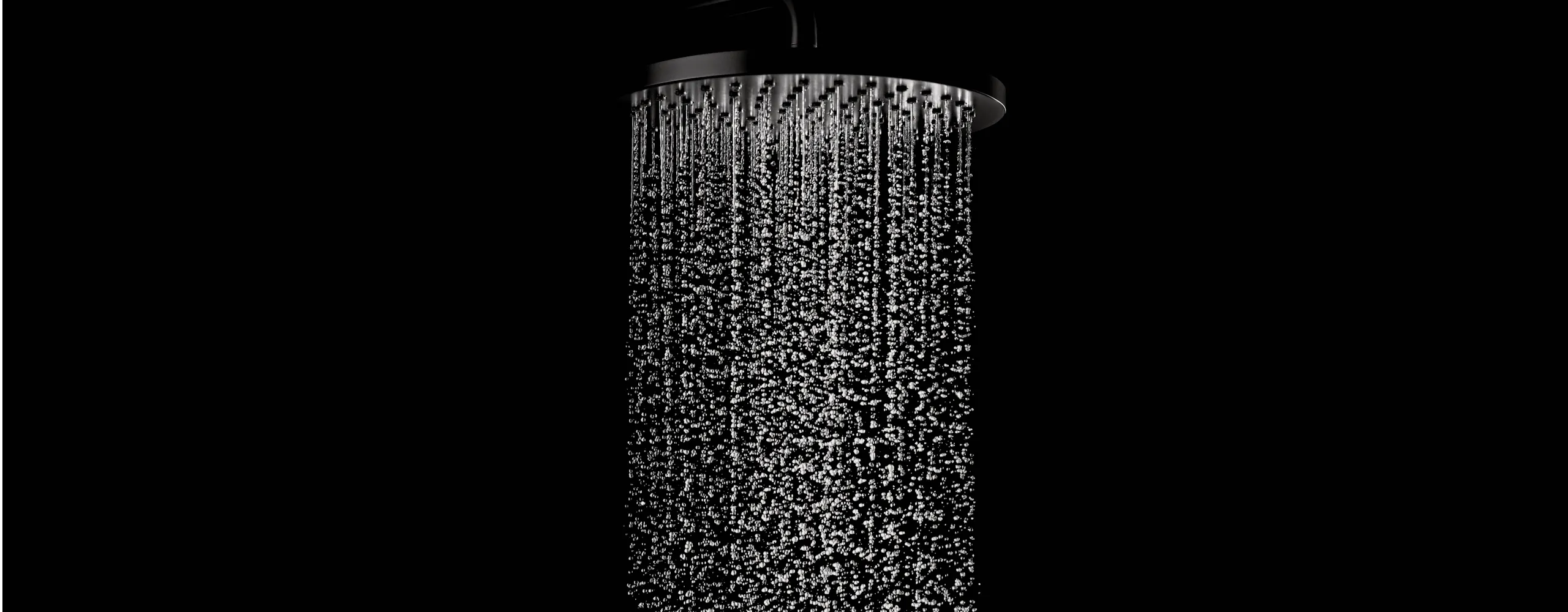Laufenden Regendusche mit wassersparender flowreduction Funktion von Dornbracht.