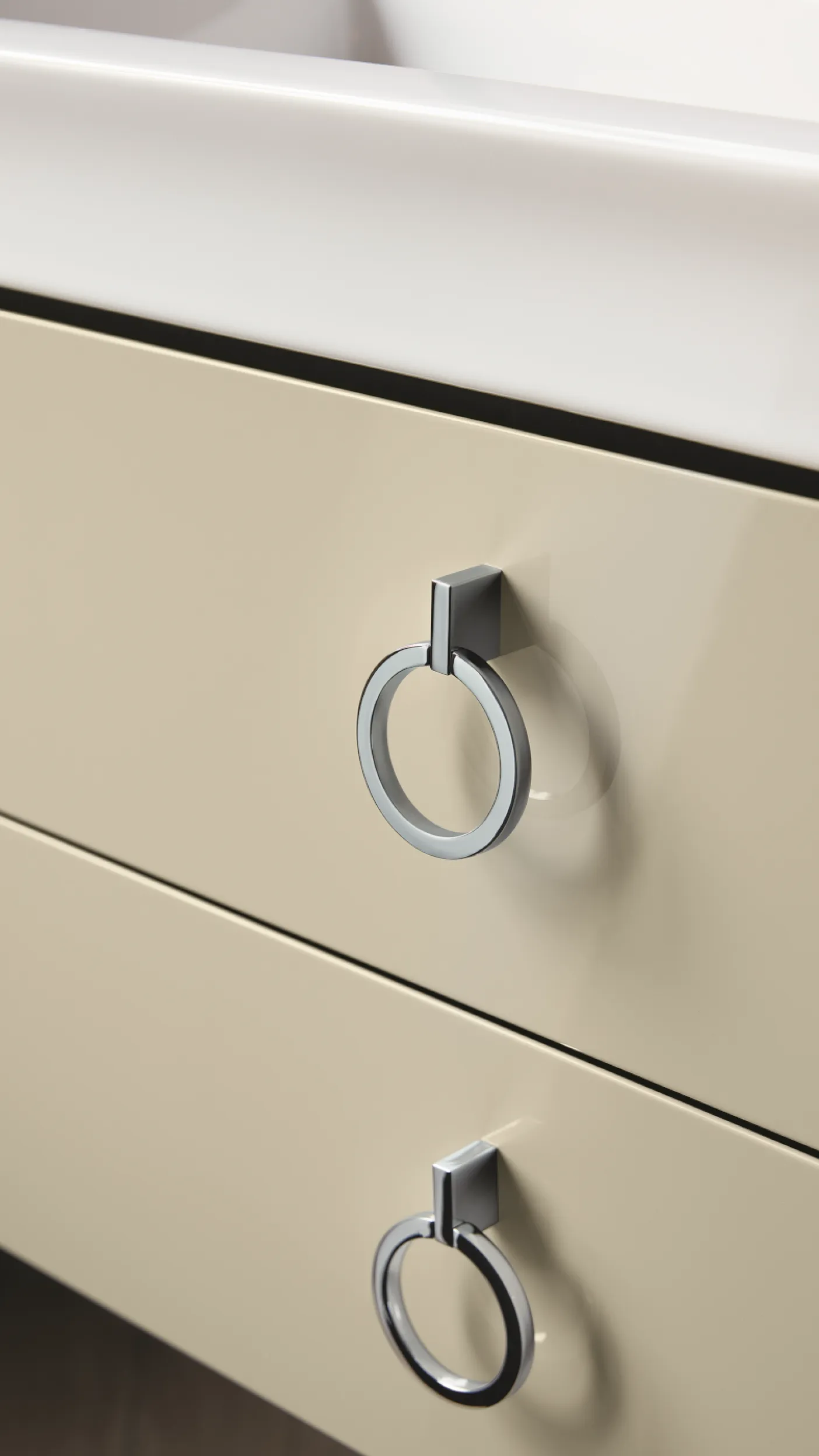 Ein Waschtisch aus der Serie White-Tulip von Duravit.