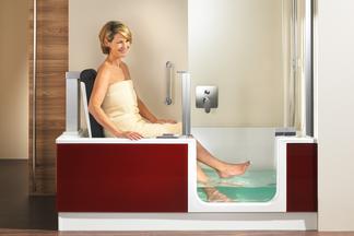 Barrierefreie Duschwanne mit Hebesitz Artlift von Artweger
