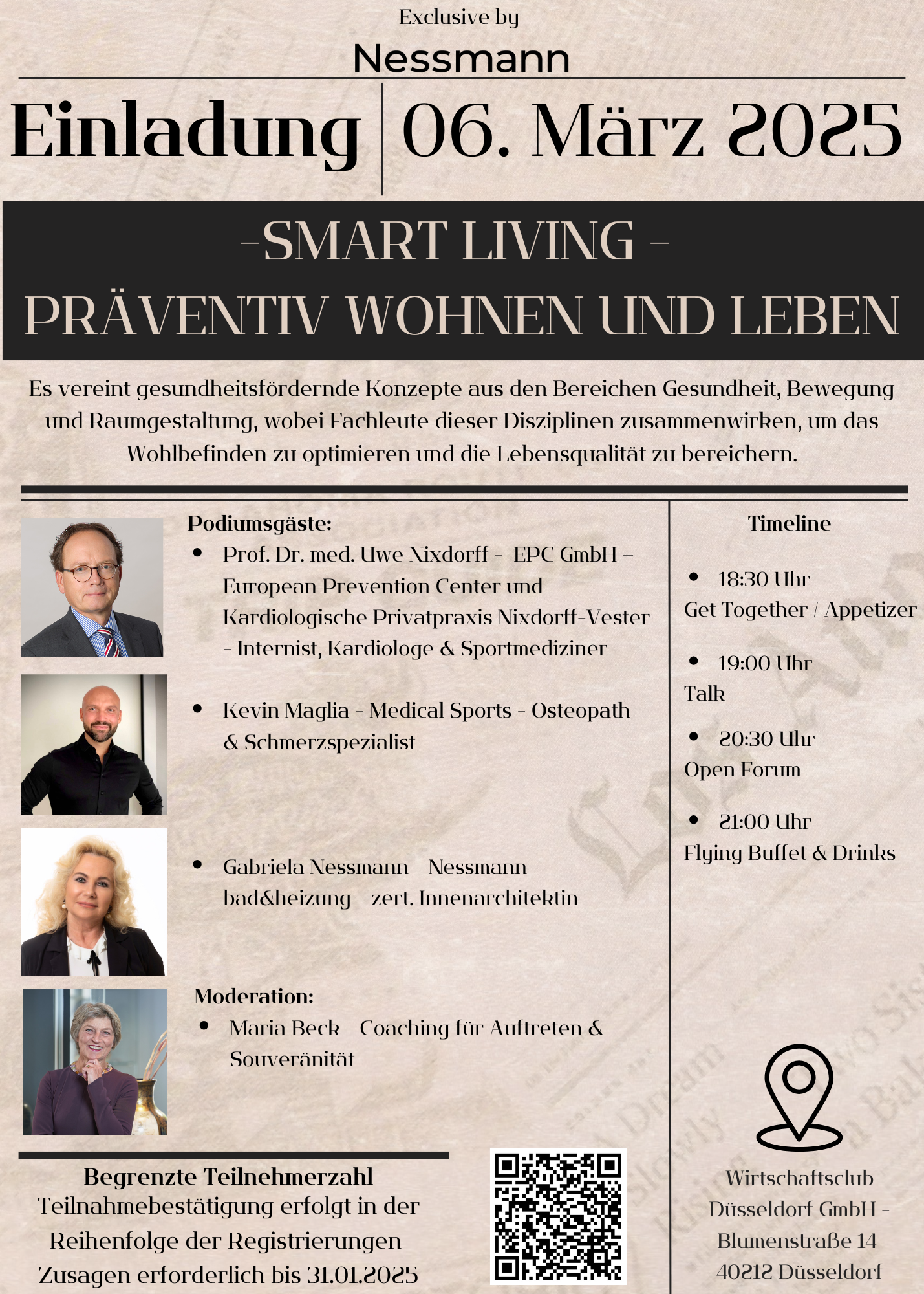 Einladung - 06.03.2025 - smart living - präventiv wohnen und leben