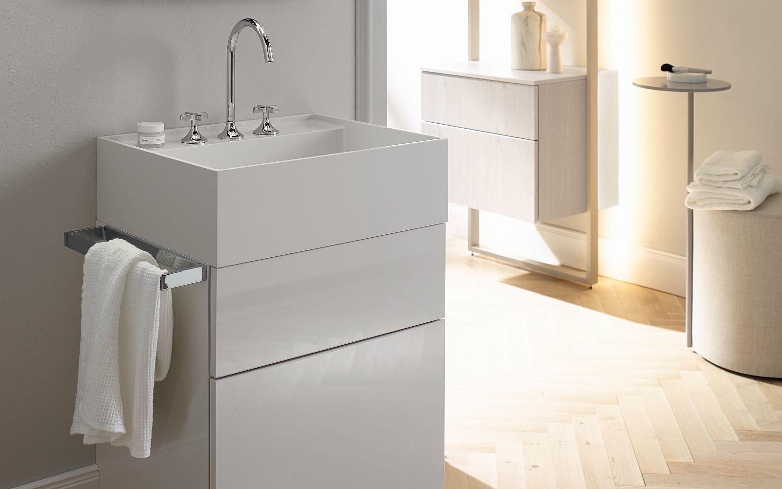 Rechteckiger Waschtisch rc40 von burgbad